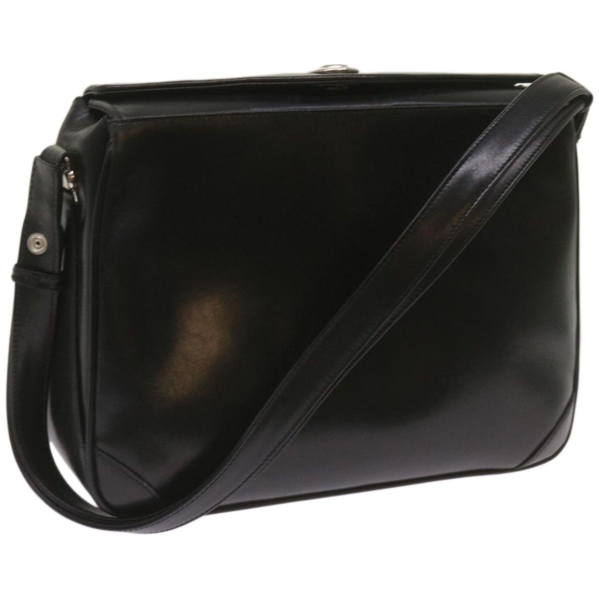 Gucci Interlocking G Black Leather Shoulder Bag (Pre-Owned) Size ONE SIZE - 15 Thumbnail