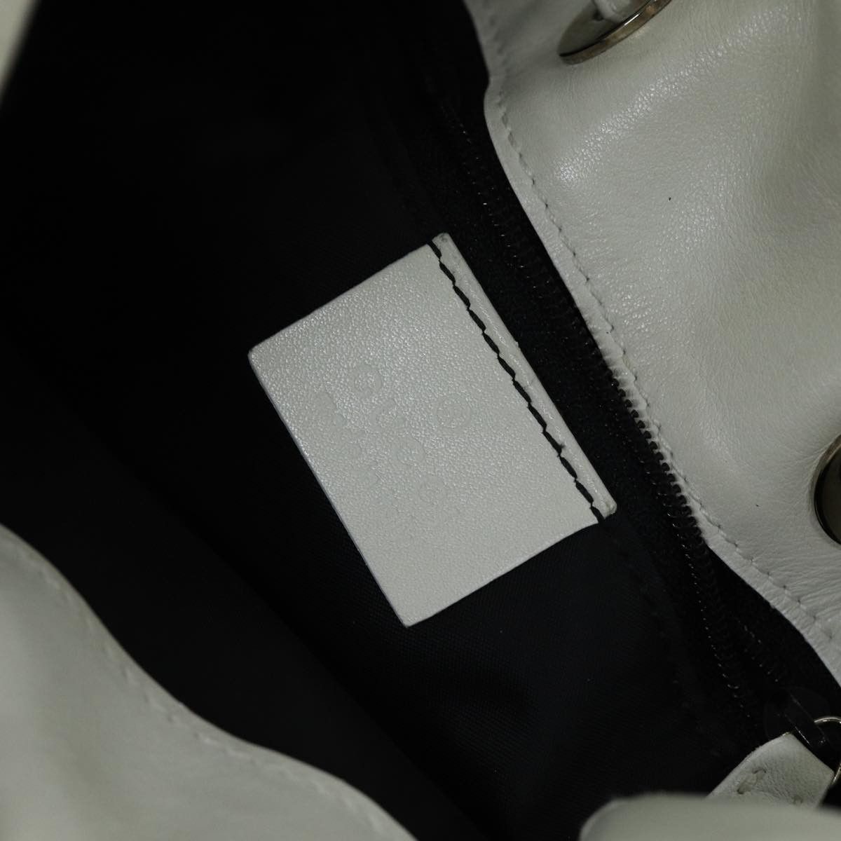 Gucci Bamboo White Leather Shoulder Bag (Pre-Owned) Size ONE SIZE - 8 Thumbnail