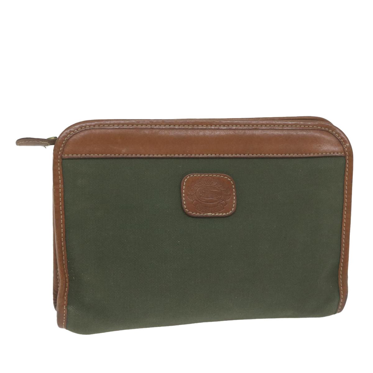 Burberry Khaki Canvas Clutch Bag (Pre-Owned) Size ONE SIZE - 6 Thumbnail