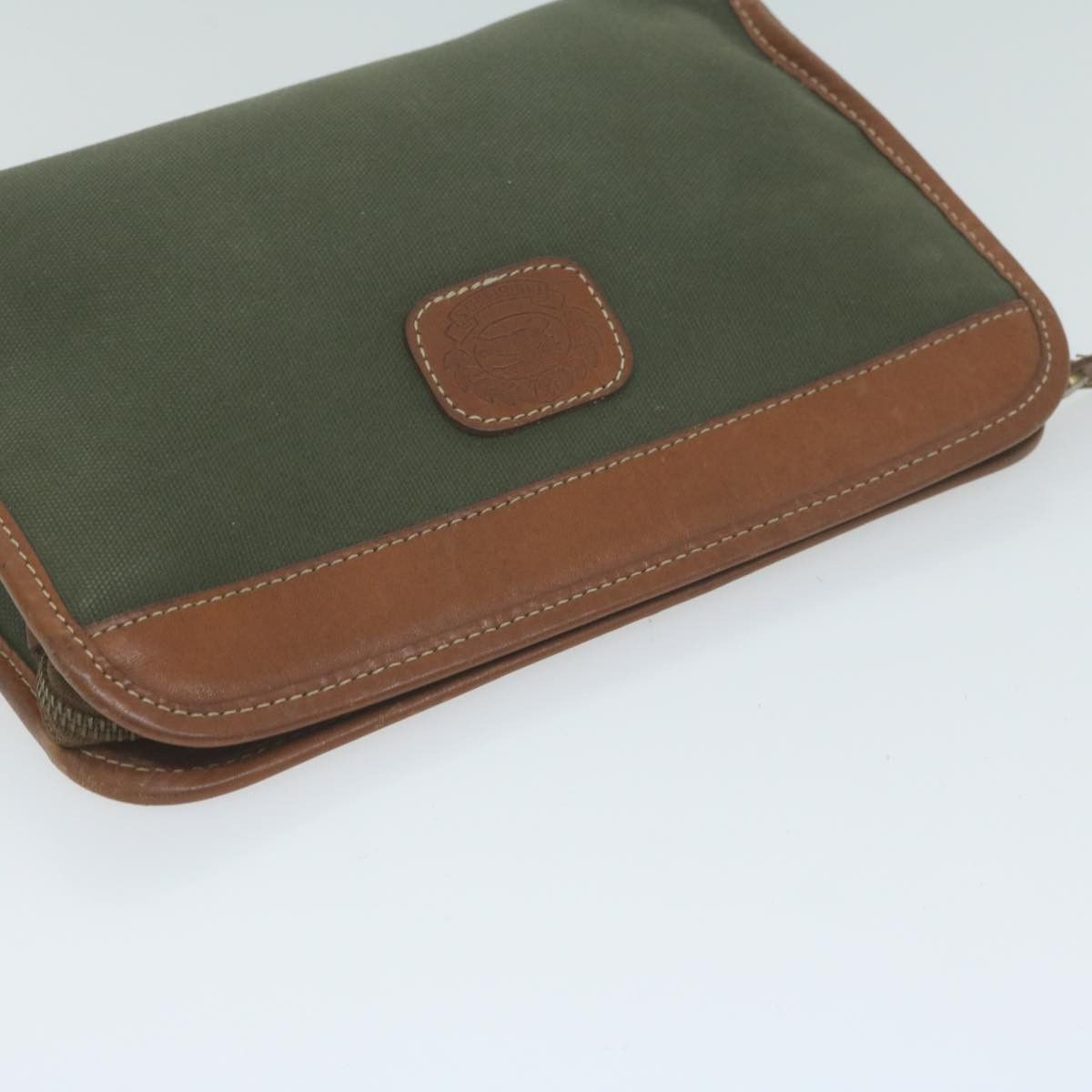 Burberry Khaki Canvas Clutch Bag (Pre-Owned) Size ONE SIZE - 4 Thumbnail