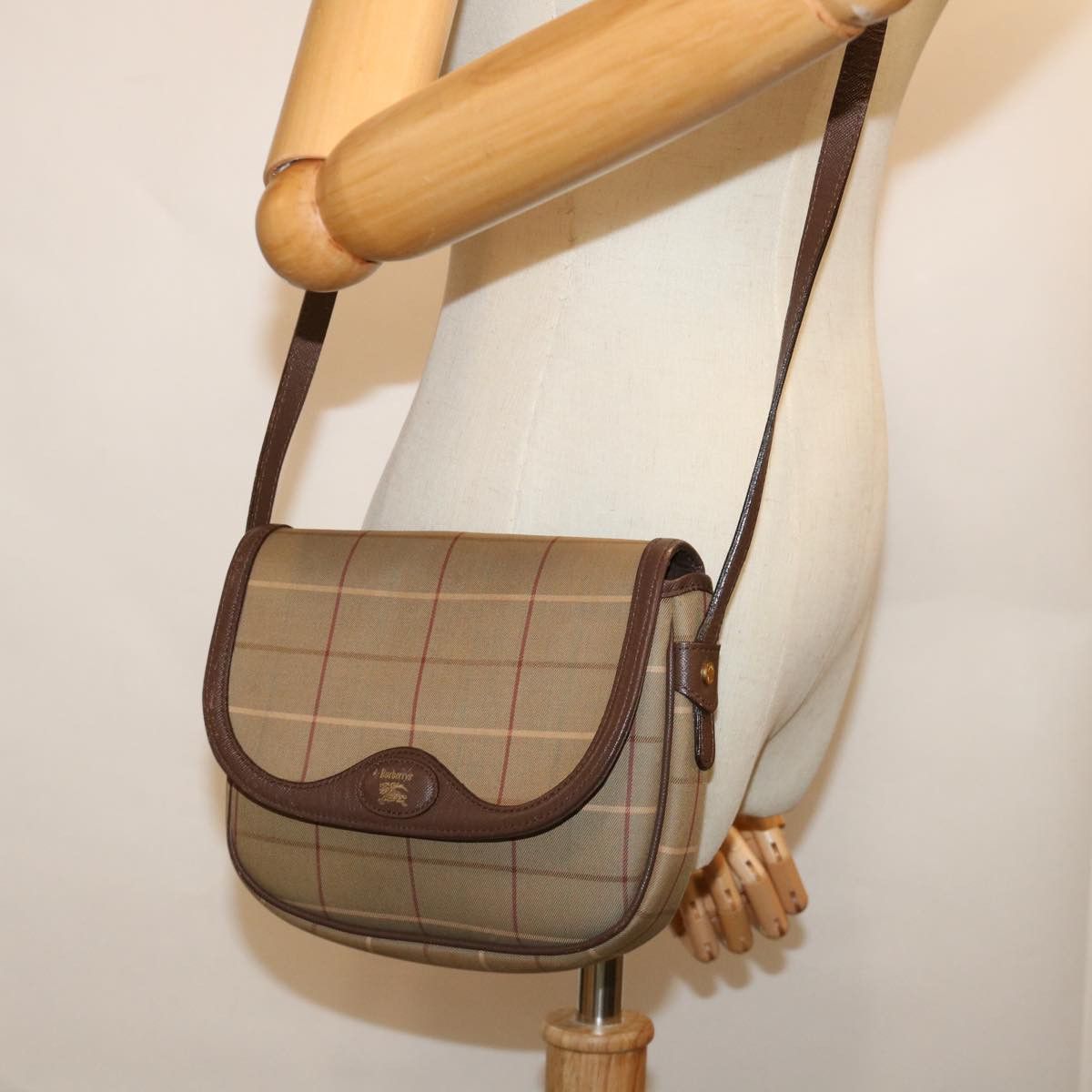Burberry Beige Canvas Shoulder Bag (Pre-Owned) Size ONE SIZE - 6 Thumbnail