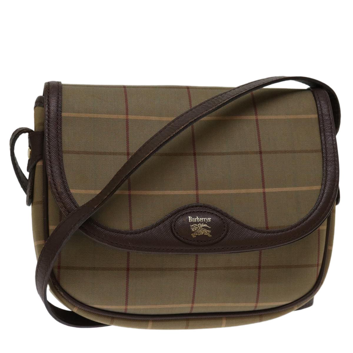 Burberry Beige Canvas Shoulder Bag (Pre-Owned) Size ONE SIZE - 14 Thumbnail