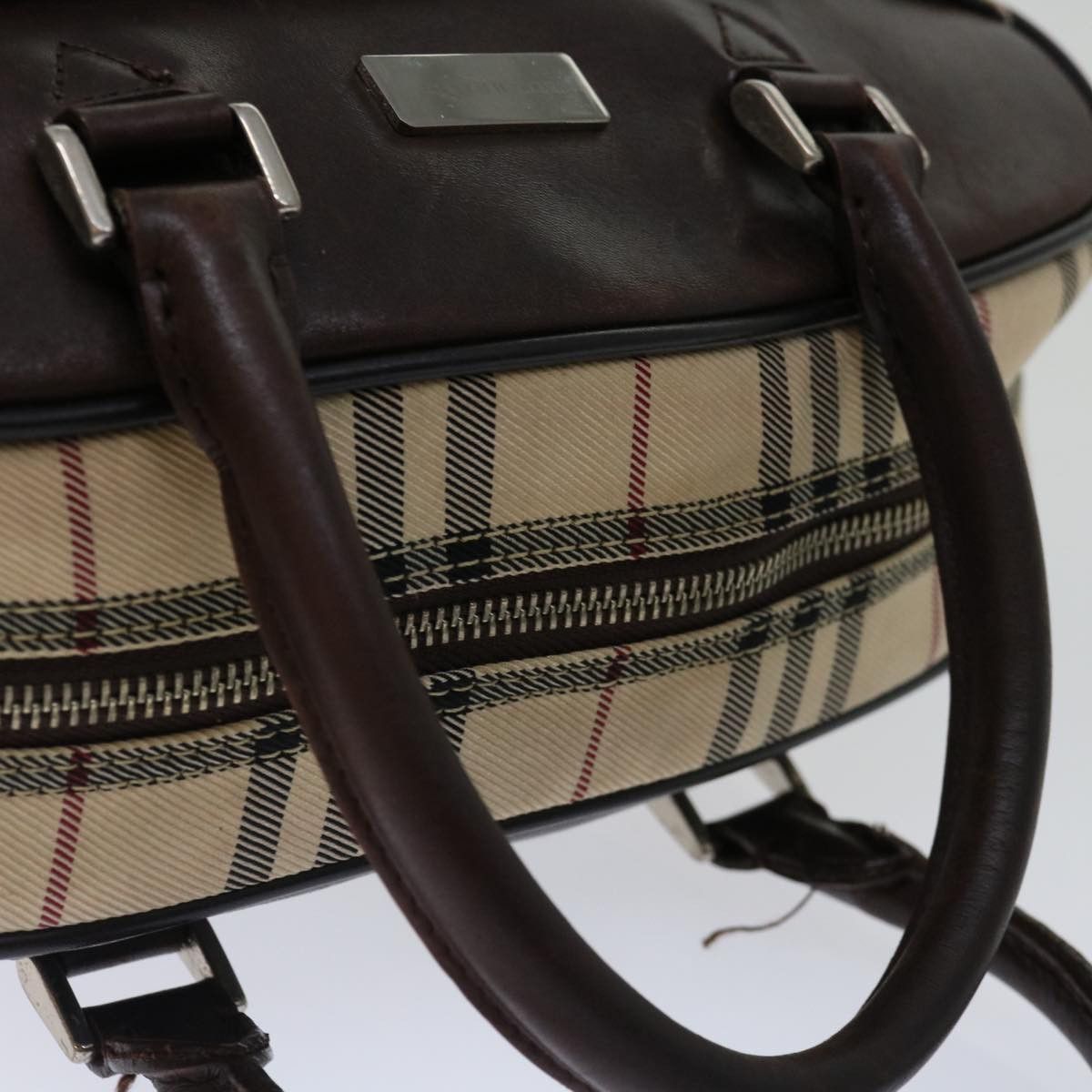 Burberry Nova Check Beige Synthetic Handbag (Pre-Owned) Size ONE SIZE - 4 Thumbnail