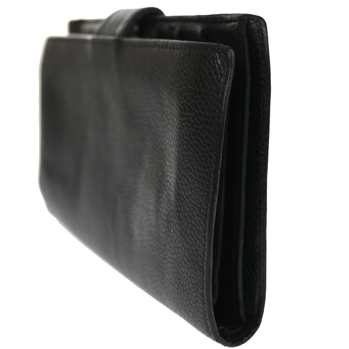 Chanel Logo Cc Black Leather Wallet (Pre-Owned) Size ONE SIZE - 4 Thumbnail