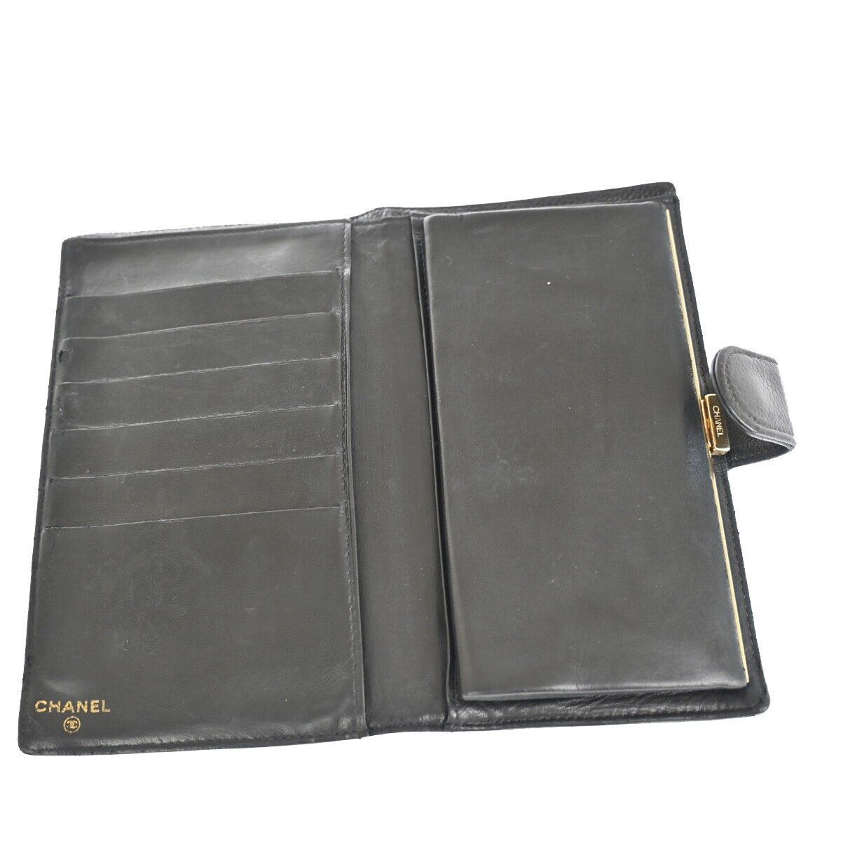 Chanel Logo Cc Black Leather Wallet (Pre-Owned) Size ONE SIZE - 7 Thumbnail