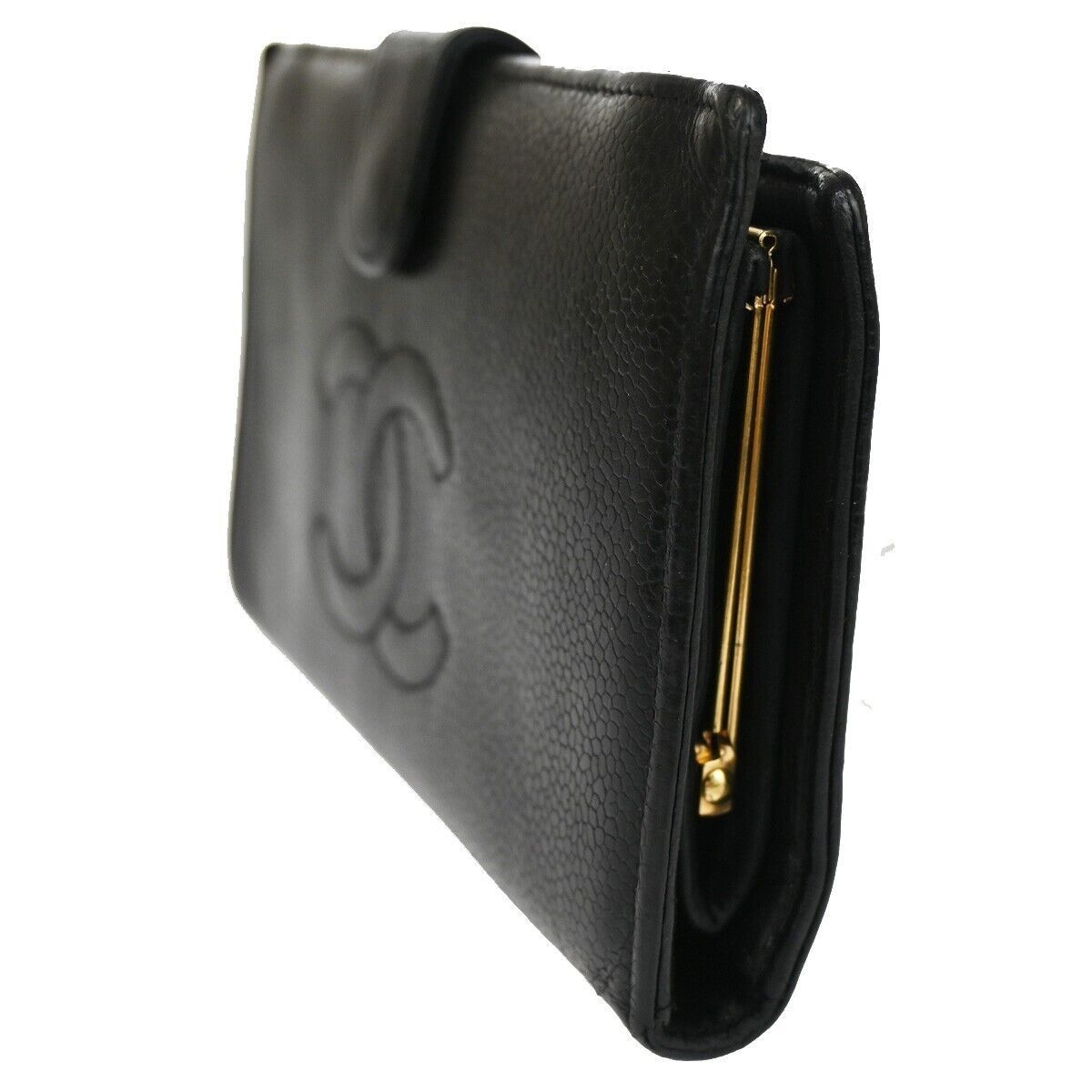 Chanel Logo Cc Black Leather Wallet (Pre-Owned) Size ONE SIZE - 3 Thumbnail