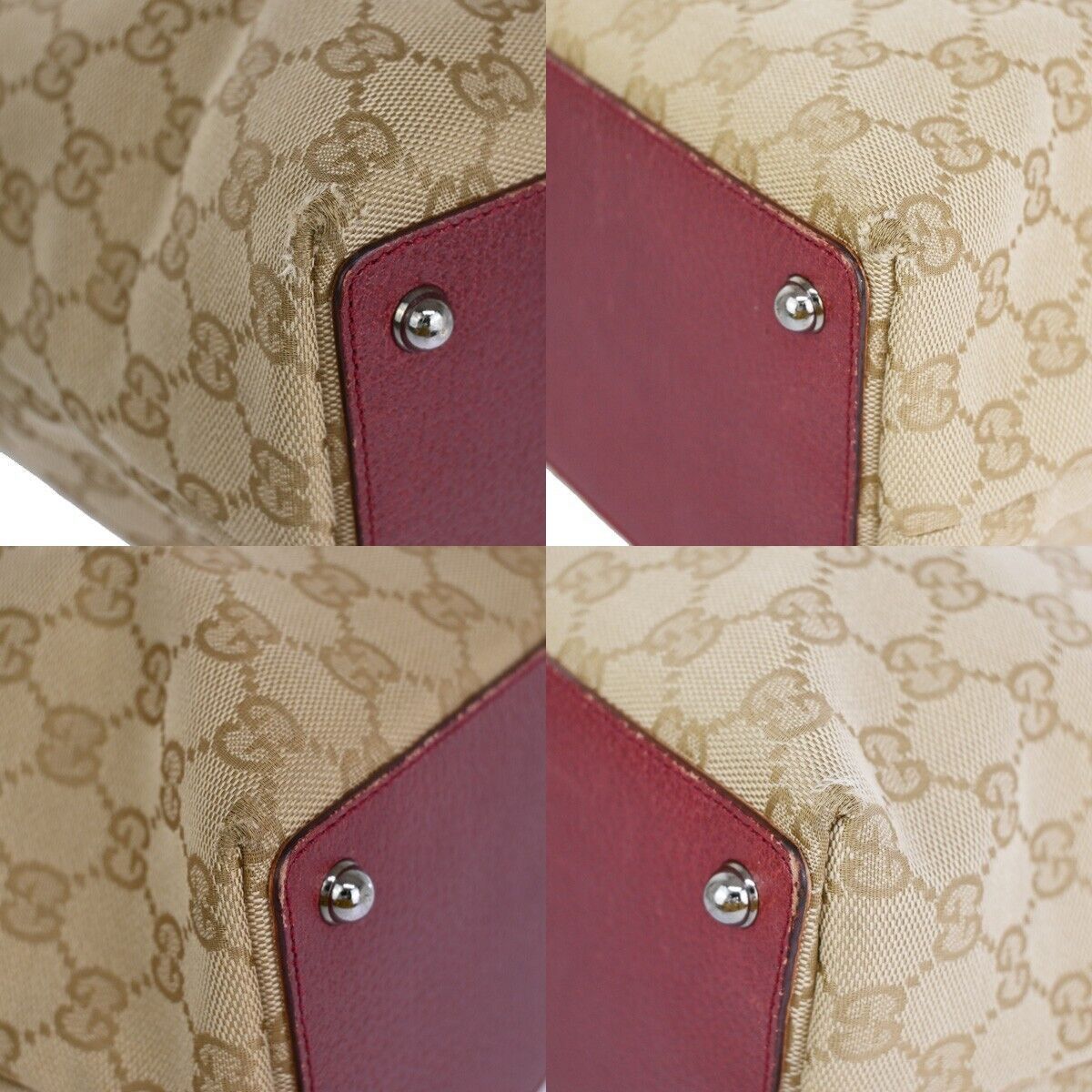 Gucci Gg Pattern Beige Canvas Shoulder Bag (Pre-Owned) Size ONE SIZE - 5 Thumbnail