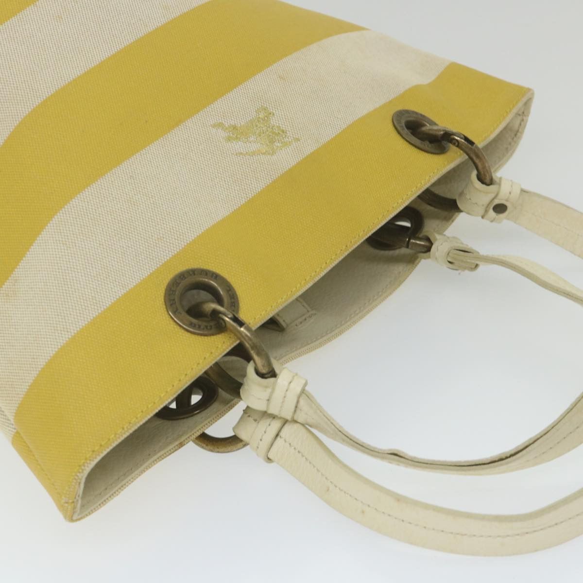 Burberry Yellow Canvas Tote Bag (Pre-Owned) Size ONE SIZE - 4 Thumbnail