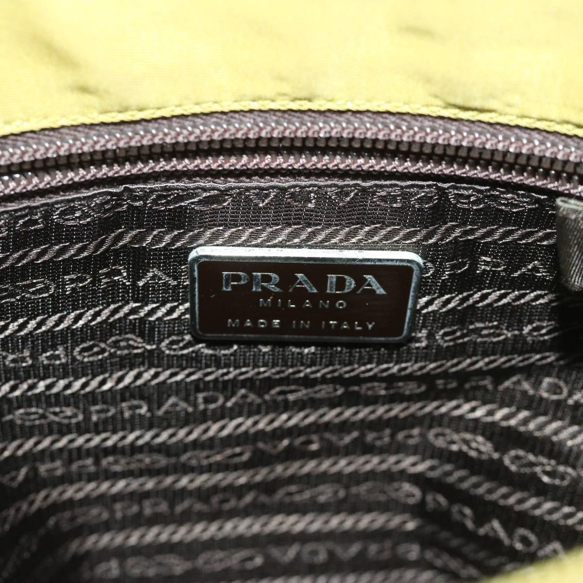 Prada Tessuto Khaki Synthetic Shoulder Bag (Pre-Owned) Size ONE SIZE - 7 Thumbnail