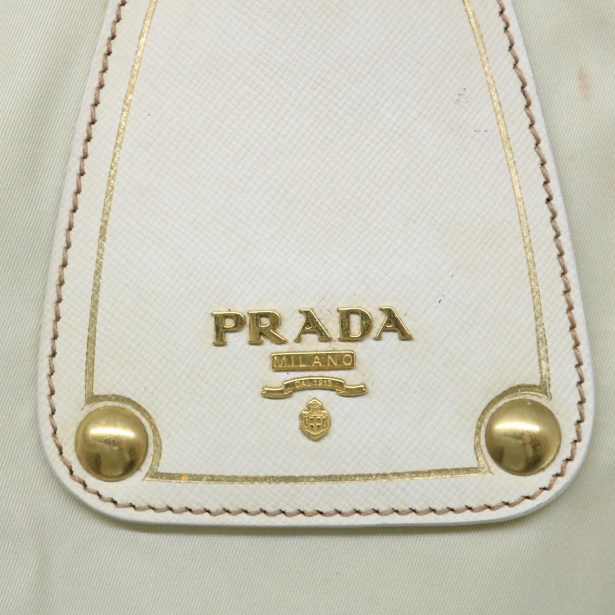 Prada Tessuto Beige Synthetic Handbag (Pre-Owned) Size ONE SIZE - 19 Thumbnail