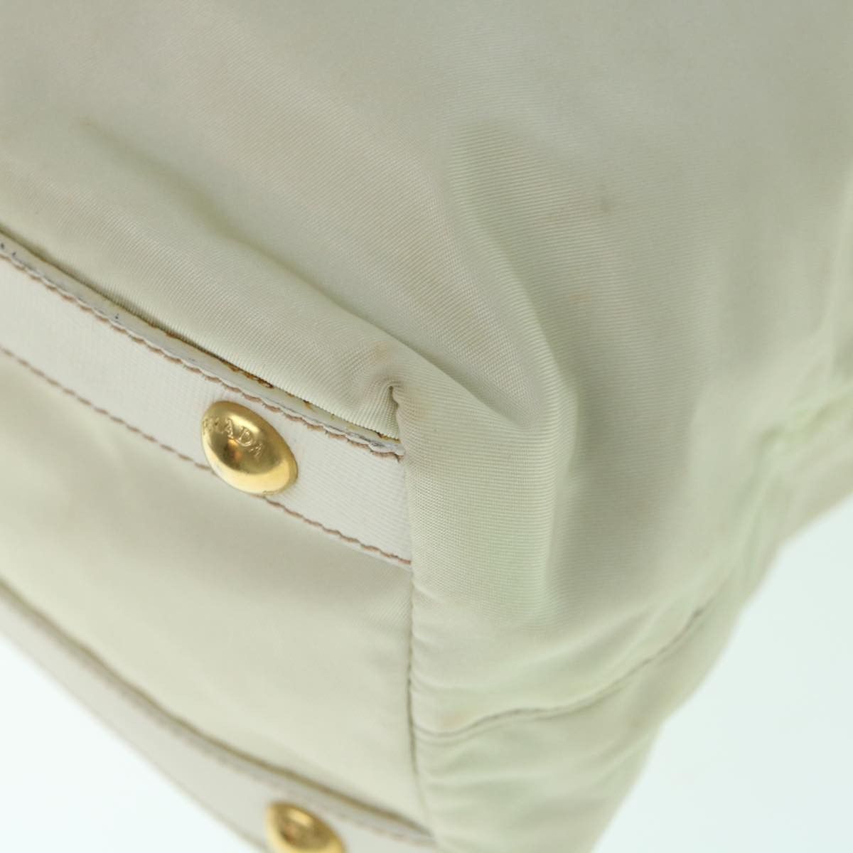 Prada Tessuto Beige Synthetic Handbag (Pre-Owned) Size ONE SIZE - 15 Thumbnail