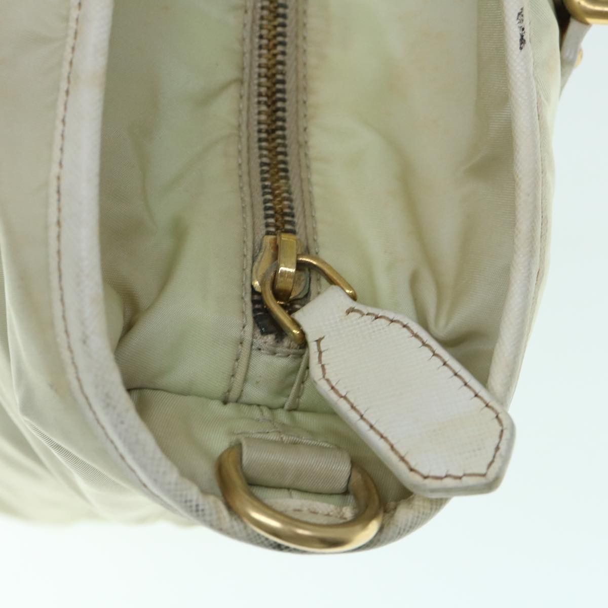 Prada Tessuto Beige Synthetic Handbag (Pre-Owned) Size ONE SIZE - 18 Thumbnail