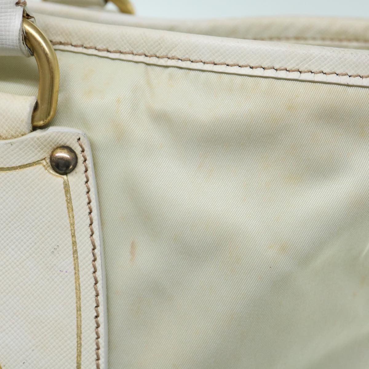 Prada Tessuto Beige Synthetic Handbag (Pre-Owned) Size ONE SIZE - 20 Thumbnail