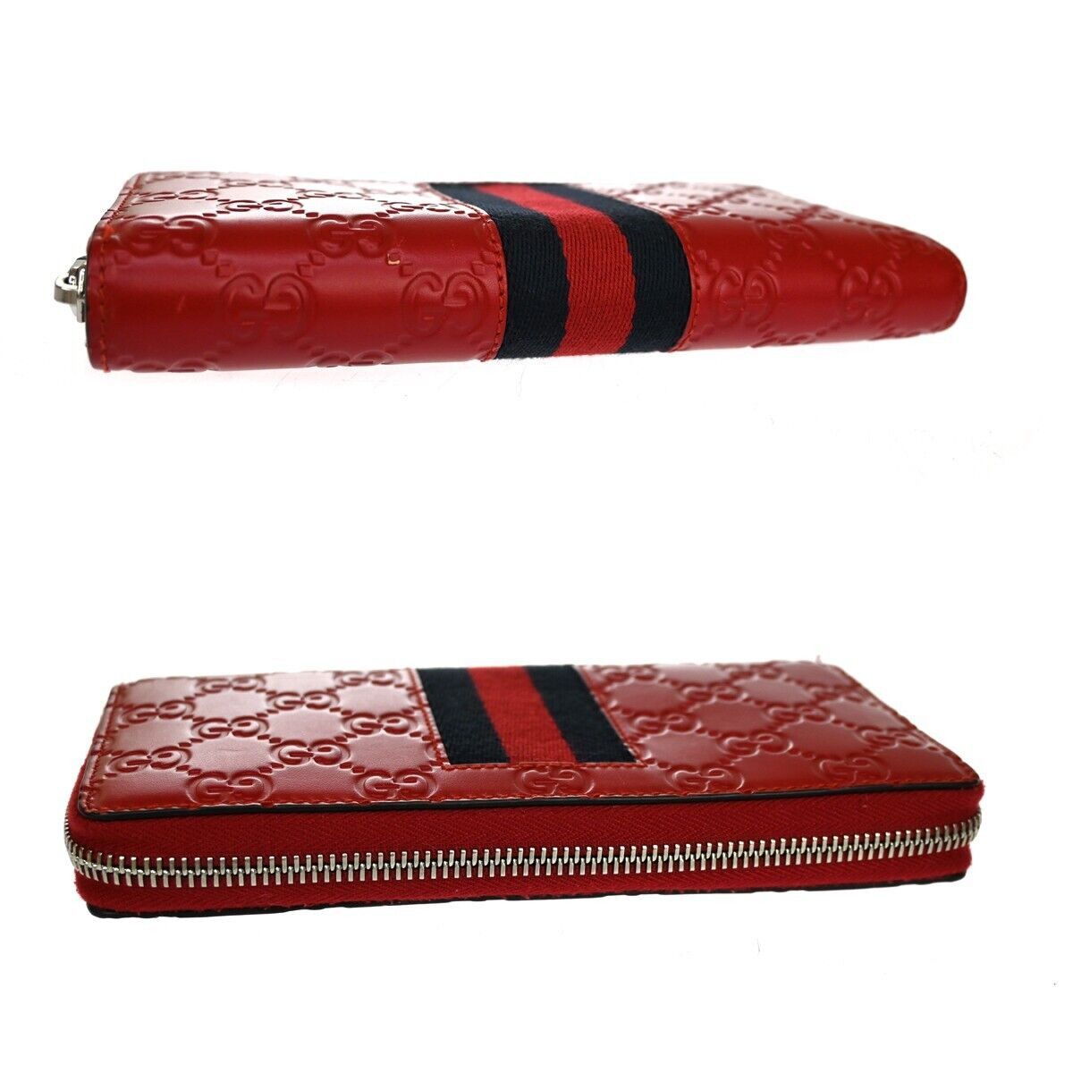Gucci ssima Red Leather Wallet (Pre-Owned) Size ONE SIZE - 4 Thumbnail