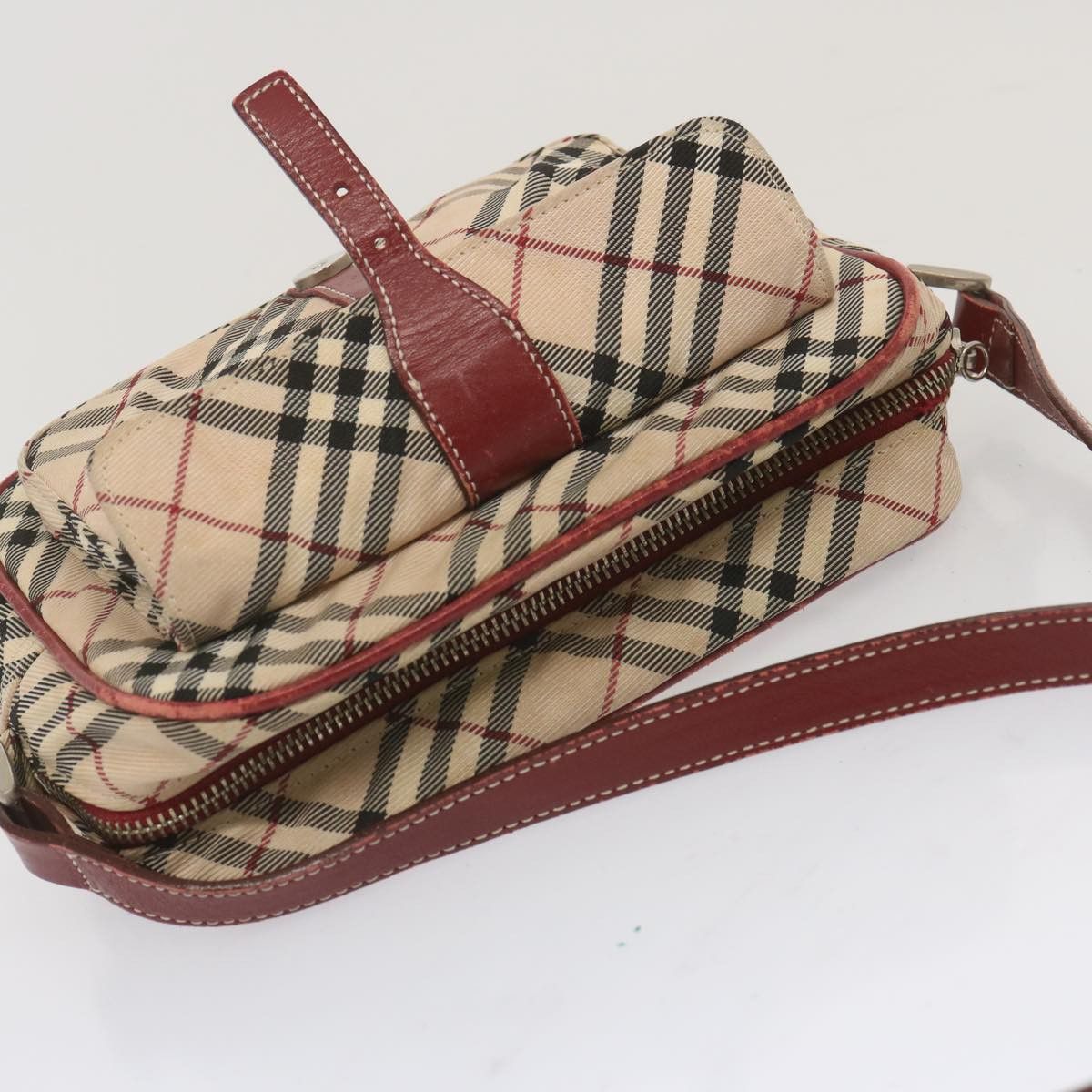 Burberry Nova Check Beige Canvas Shoulder Bag (Pre-Owned) Size ONE SIZE - 13 Thumbnail