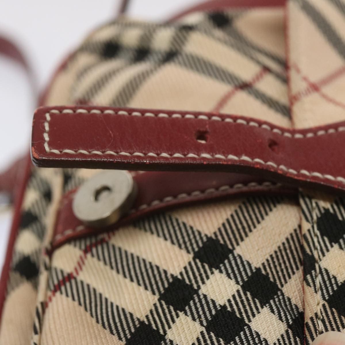 Burberry Nova Check Beige Canvas Shoulder Bag (Pre-Owned) Size ONE SIZE - 16 Thumbnail