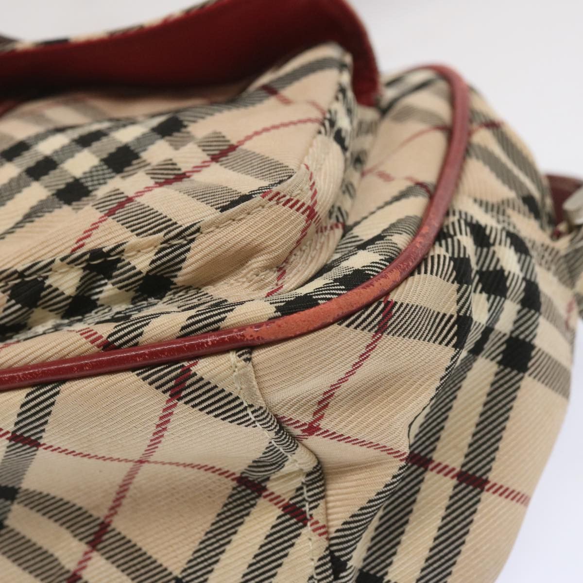 Burberry Nova Check Beige Canvas Shoulder Bag (Pre-Owned) Size ONE SIZE - 9 Thumbnail