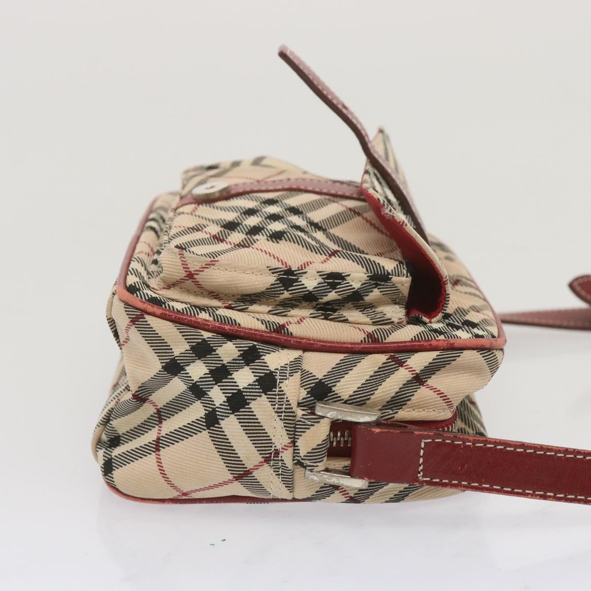 Burberry Nova Check Beige Canvas Shoulder Bag (Pre-Owned) Size ONE SIZE - 14 Thumbnail
