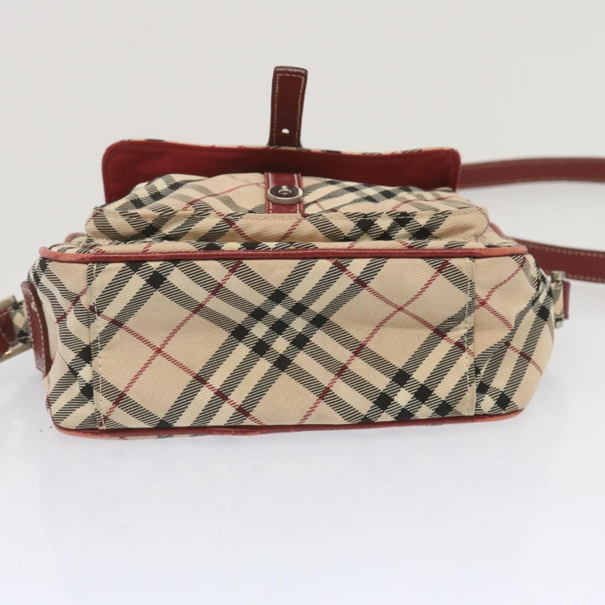 Burberry Nova Check Beige Canvas Shoulder Bag (Pre-Owned) Size ONE SIZE - 4 Thumbnail