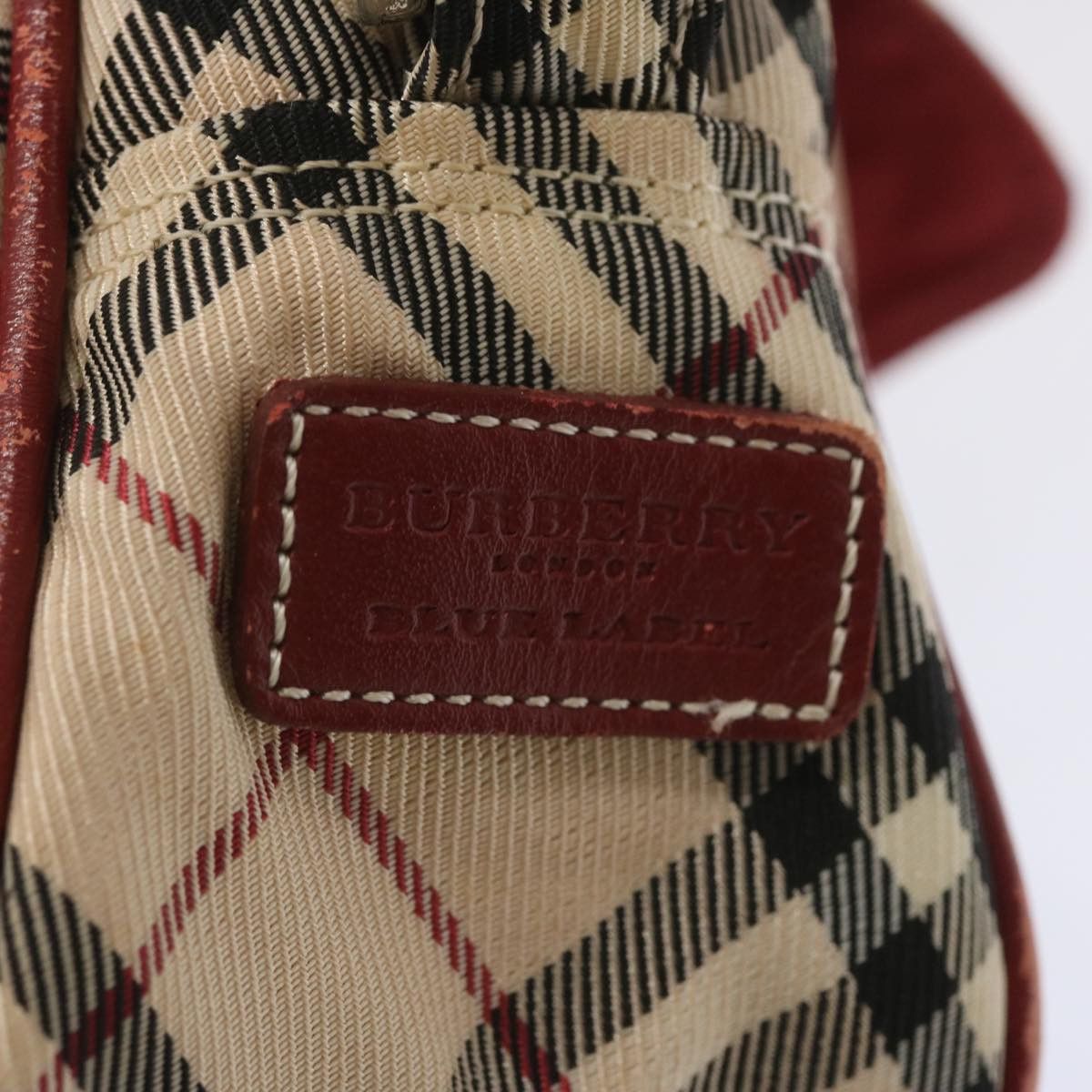 Burberry Nova Check Beige Canvas Shoulder Bag (Pre-Owned) Size ONE SIZE - 7 Thumbnail