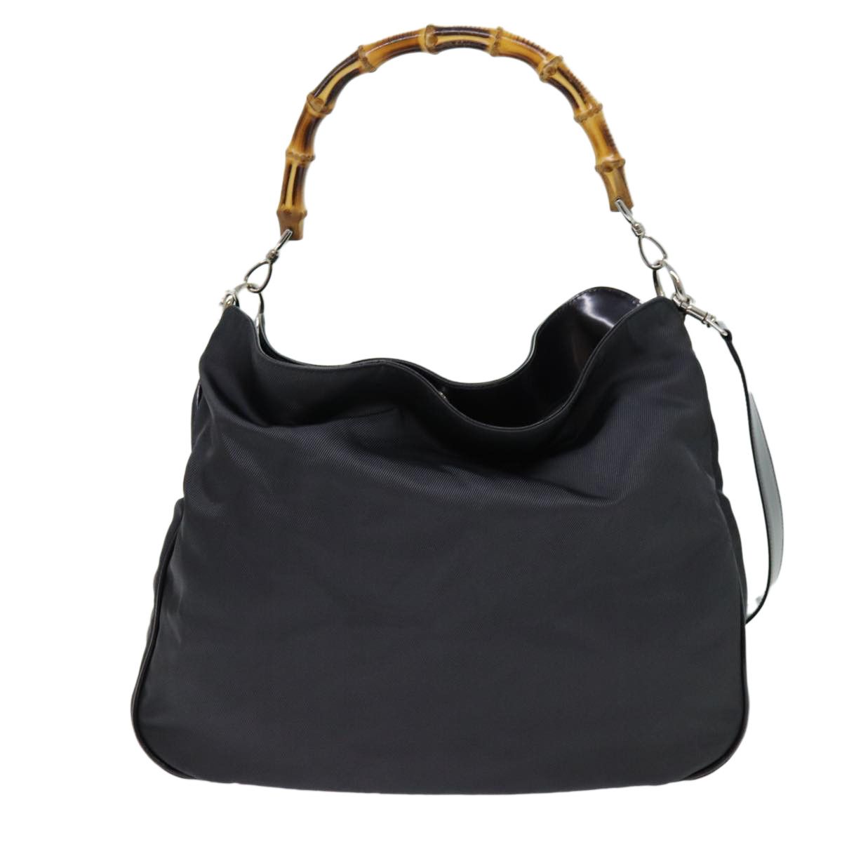 Gucci Bamboo Black Synthetic Handbag (Pre-Owned) Size ONE SIZE - 2 Thumbnail