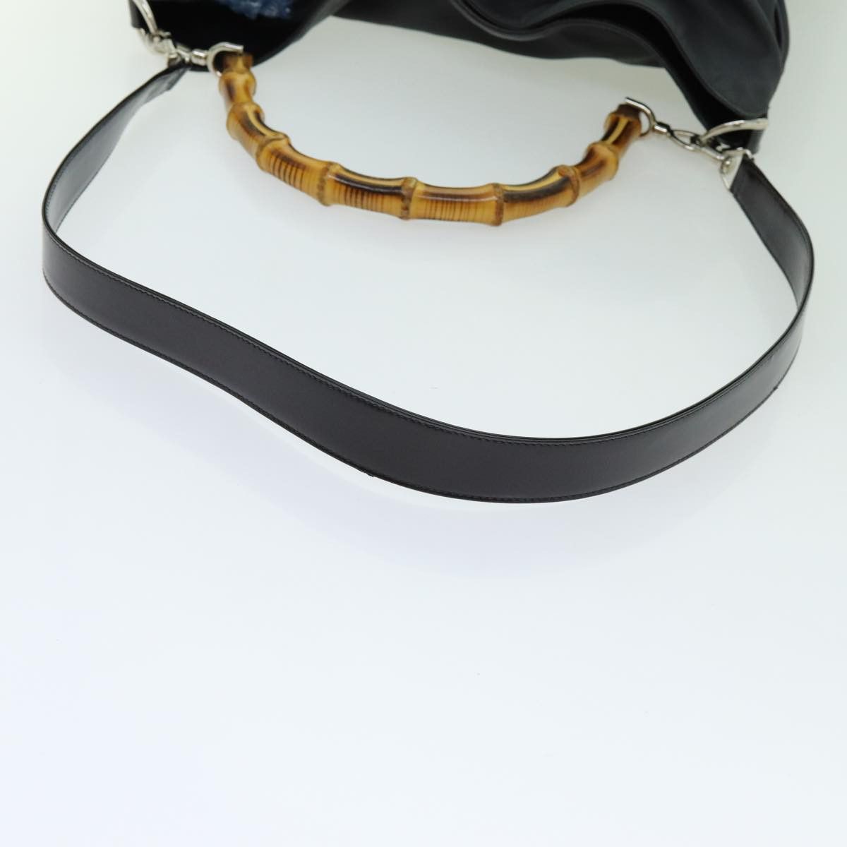 Gucci Bamboo Black Synthetic Handbag (Pre-Owned) Size ONE SIZE - 11 Thumbnail