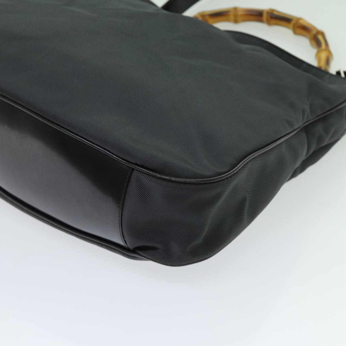 Gucci Bamboo Black Synthetic Handbag (Pre-Owned) Size ONE SIZE - 13 Thumbnail