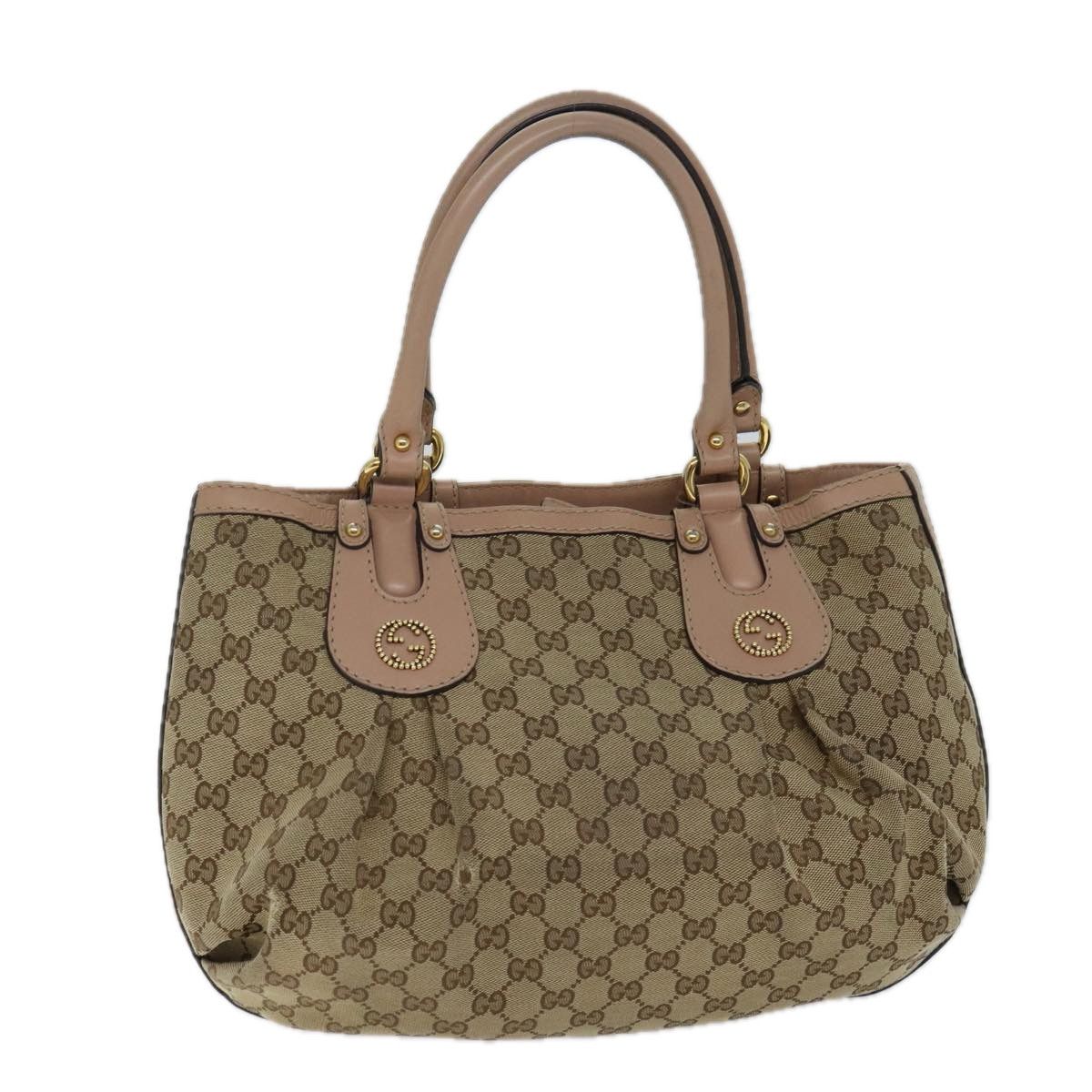 Gucci Scarlett Beige Canvas Handbag (Pre-Owned) Size ONE SIZE - 12 Thumbnail