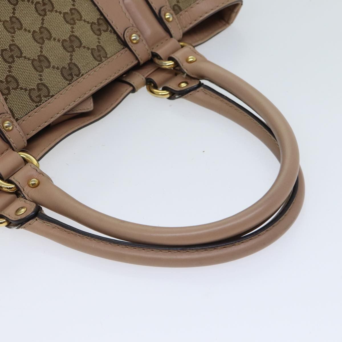 Gucci Scarlett Beige Canvas Handbag (Pre-Owned) Size ONE SIZE - 14 Thumbnail