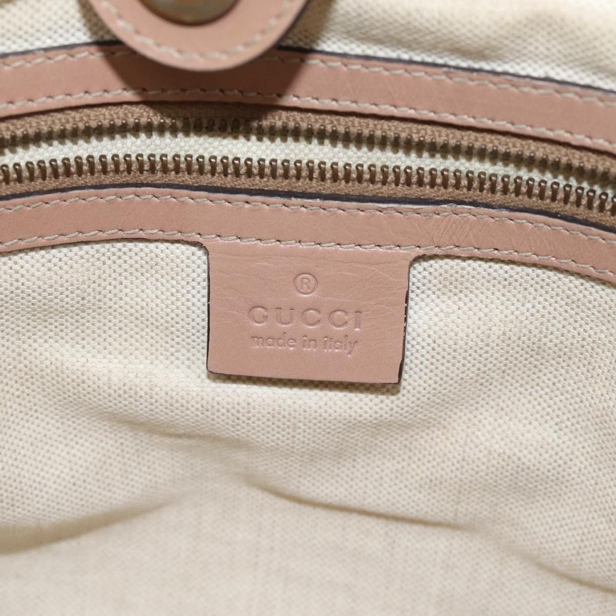 Gucci Scarlett Beige Canvas Handbag (Pre-Owned) Size ONE SIZE - 8 Thumbnail