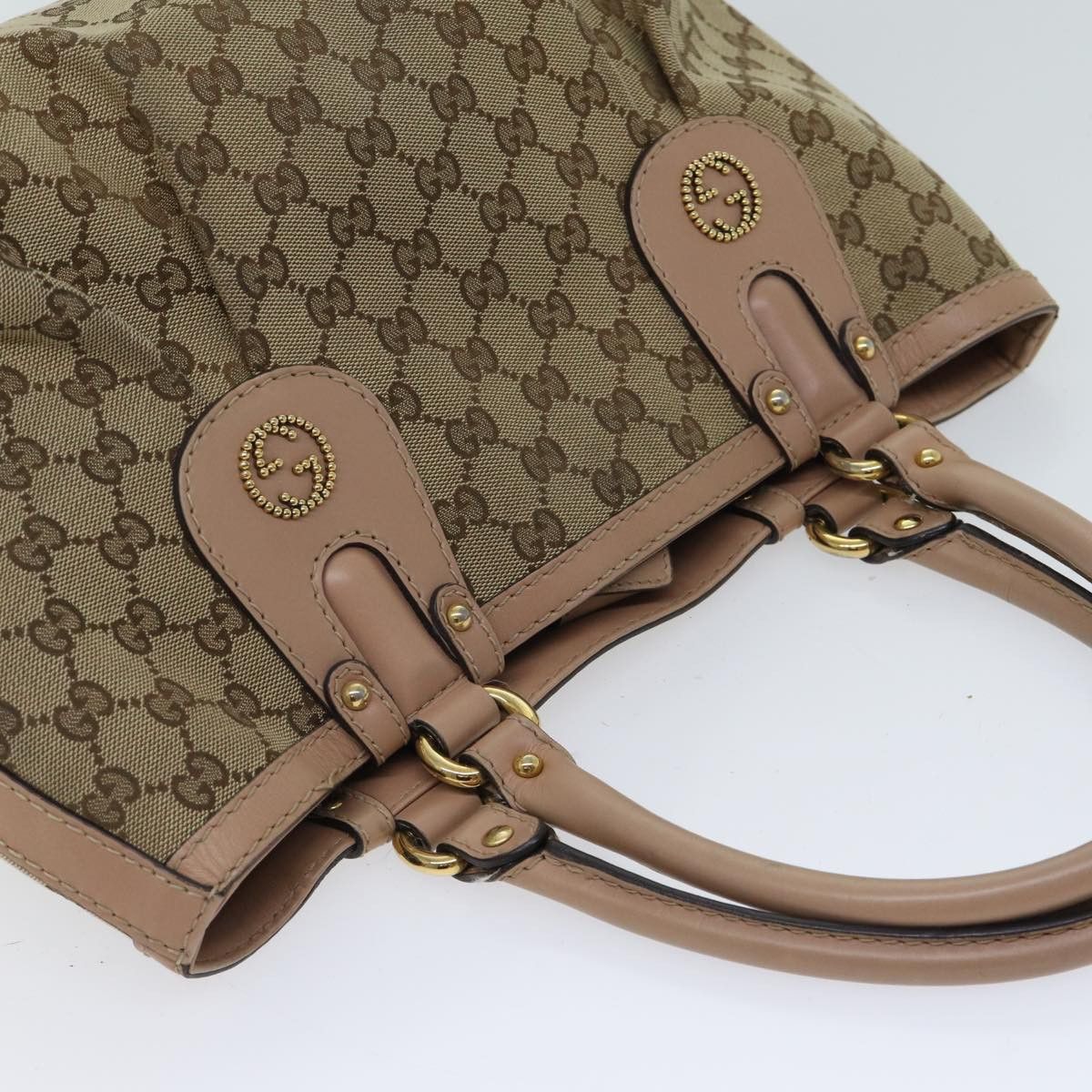 Gucci Scarlett Beige Canvas Handbag (Pre-Owned) Size ONE SIZE - 4 Thumbnail