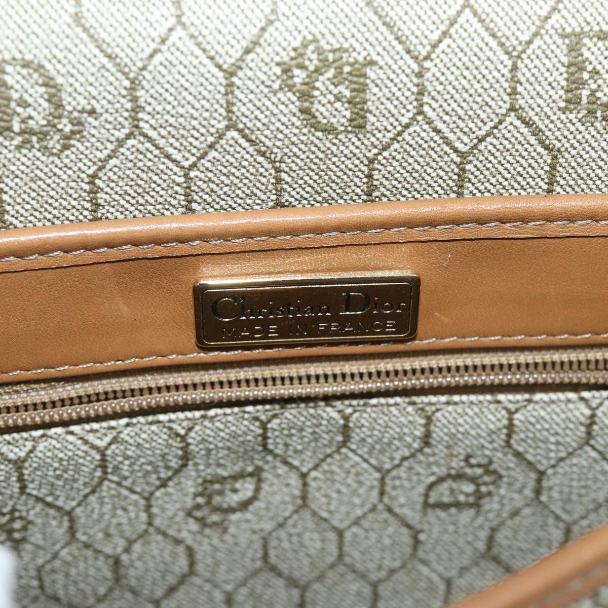 Dior Honeycomb Beige Canvas Shoulder Bag (Pre-Owned) Size ONE SIZE - 6 Thumbnail