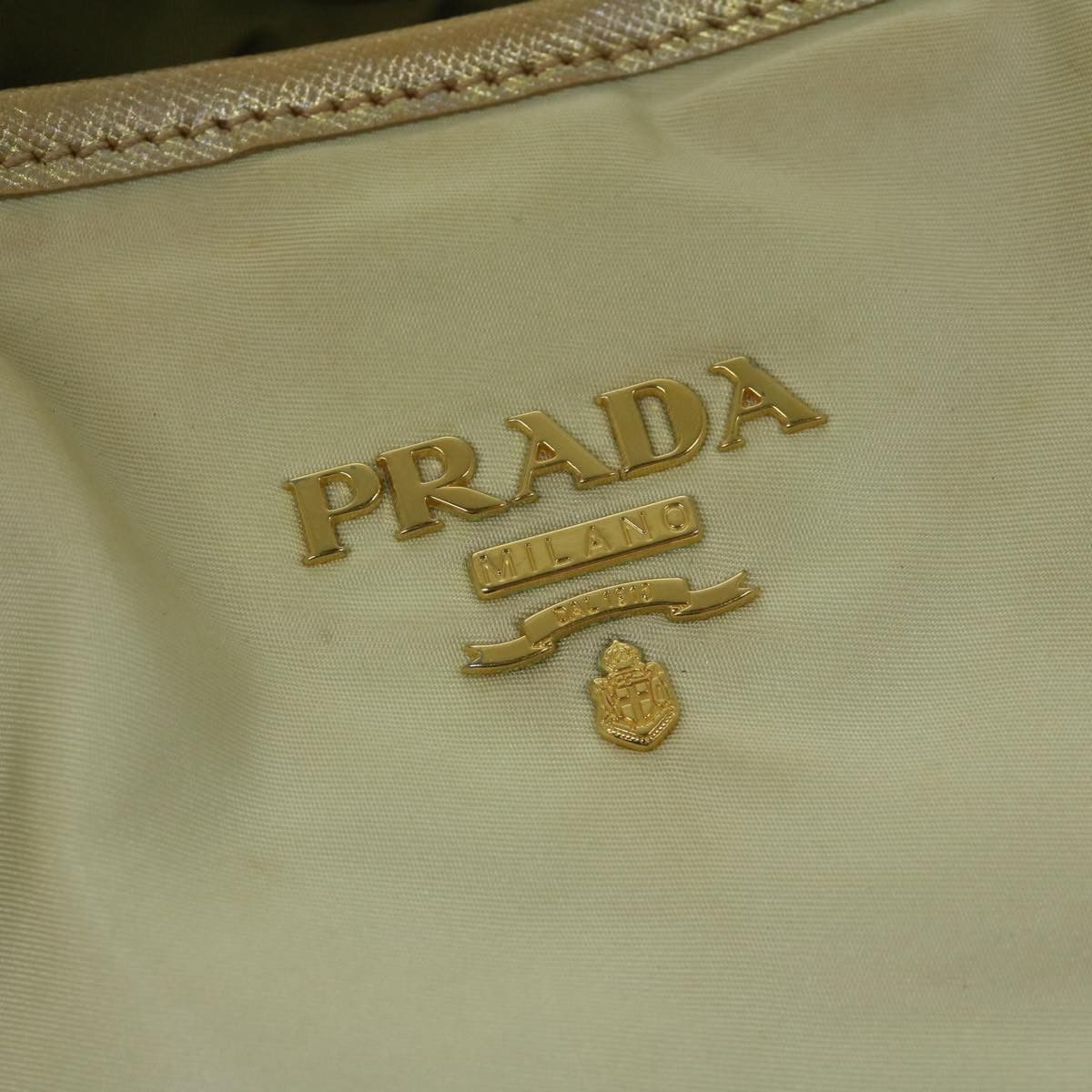 Prada Tessuto Ecru Synthetic Tote Bag (Pre-Owned) Size ONE SIZE - 18 Thumbnail
