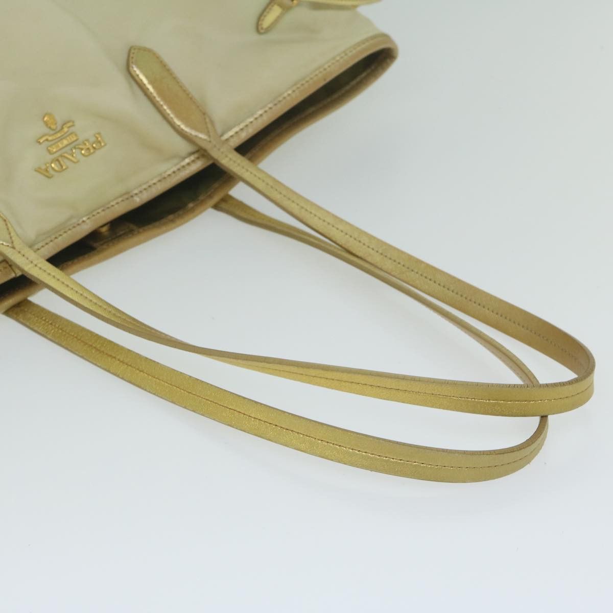 Prada Tessuto Ecru Synthetic Tote Bag (Pre-Owned) Size ONE SIZE - 11 Thumbnail