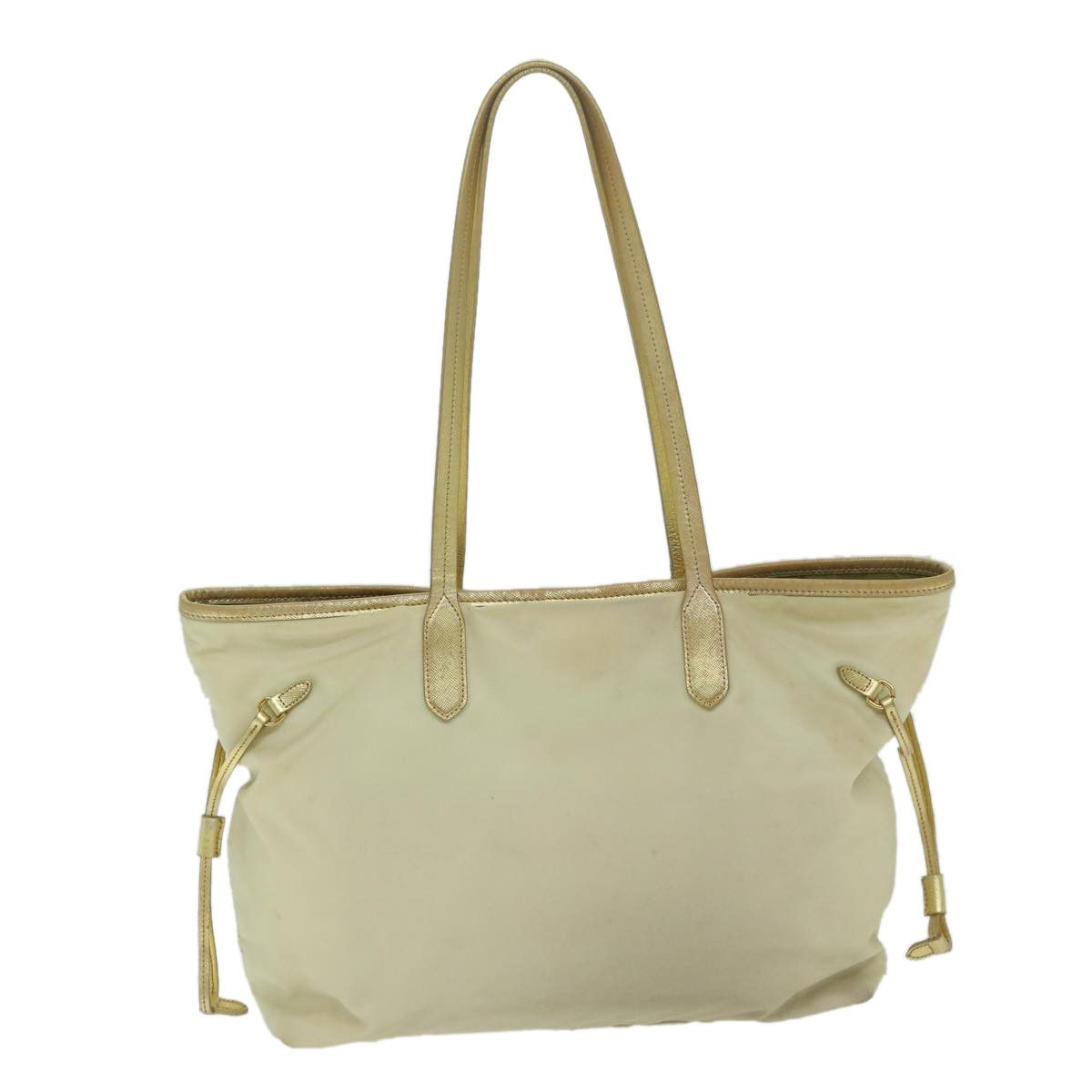 Prada Tessuto Ecru Synthetic Tote Bag (Pre-Owned) Size ONE SIZE - 2 Thumbnail