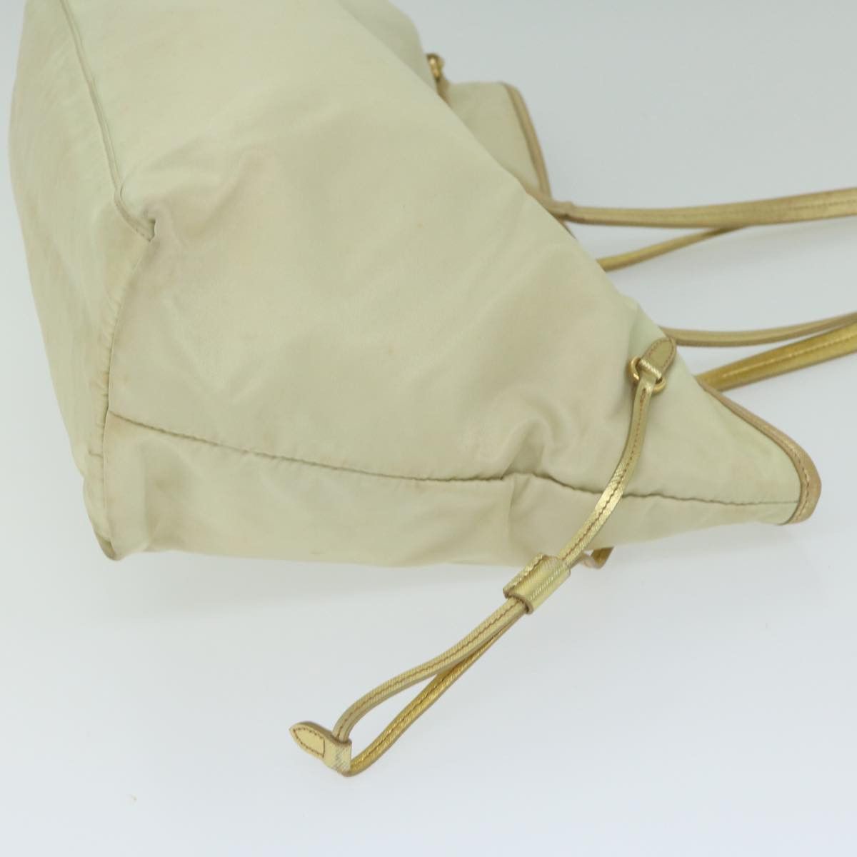 Prada Tessuto Ecru Synthetic Tote Bag (Pre-Owned) Size ONE SIZE - 9 Thumbnail