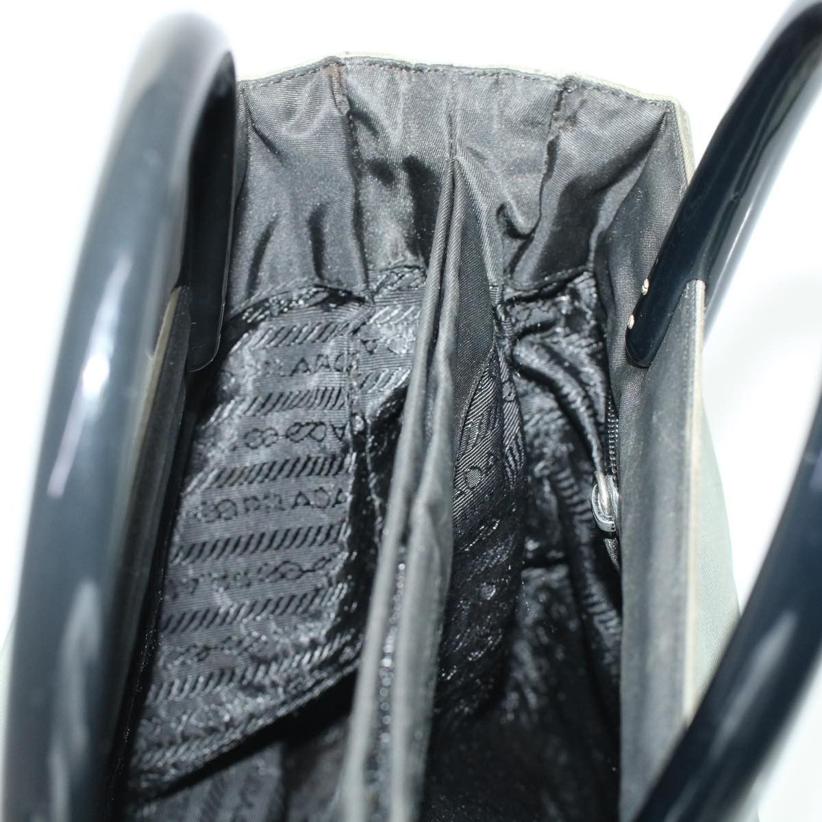 Prada Grey Synthetic Handbag (Pre-Owned) Size ONE SIZE - 19 Thumbnail