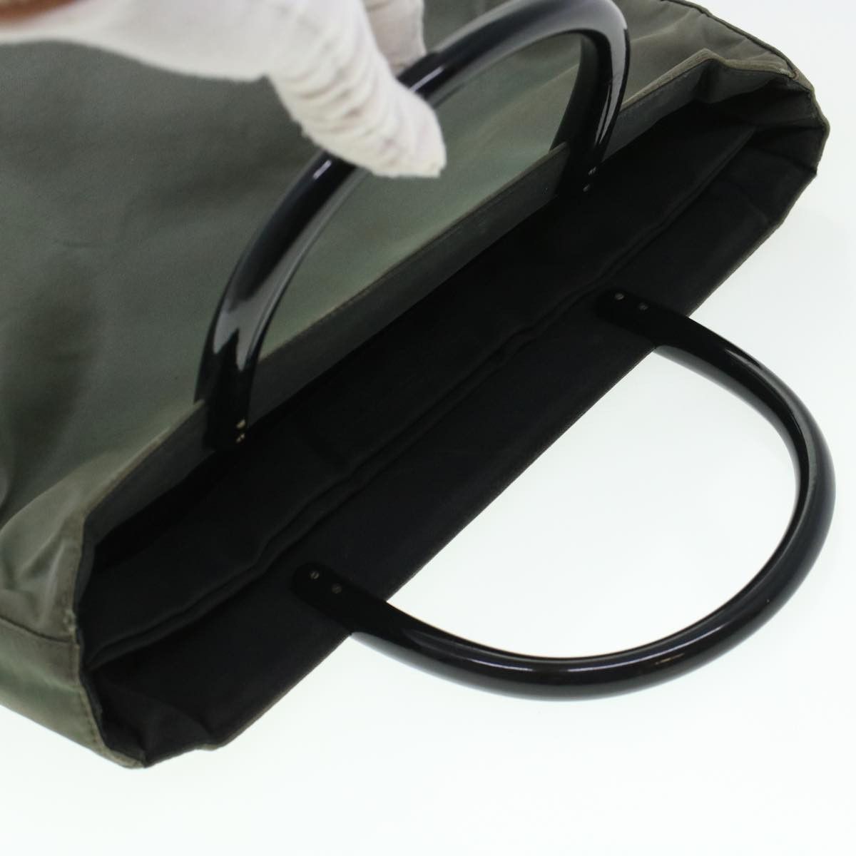 Prada Grey Synthetic Handbag (Pre-Owned) Size ONE SIZE - 14 Thumbnail