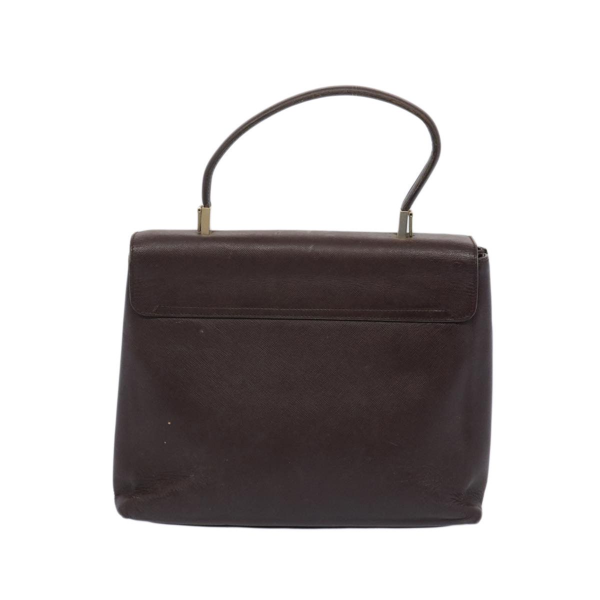 Salvatore Ferragamo Gancini Brown Leather Handbag (Pre-Owned) Size ONE SIZE - 2 Thumbnail