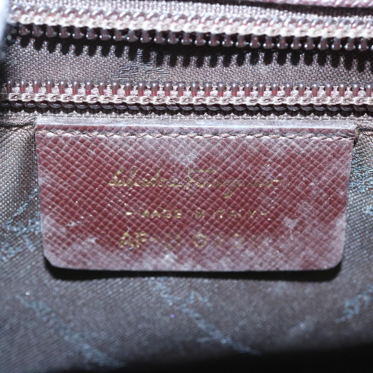 Salvatore Ferragamo Gancini Brown Leather Handbag (Pre-Owned) Size ONE SIZE - 6 Thumbnail