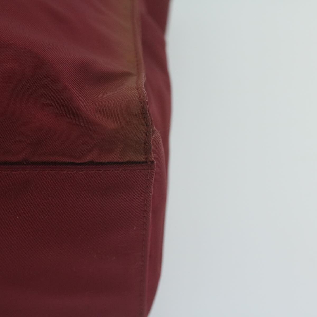 Prada Tessuto Burgundy Synthetic Handbag (Pre-Owned) Size ONE SIZE - 15 Thumbnail
