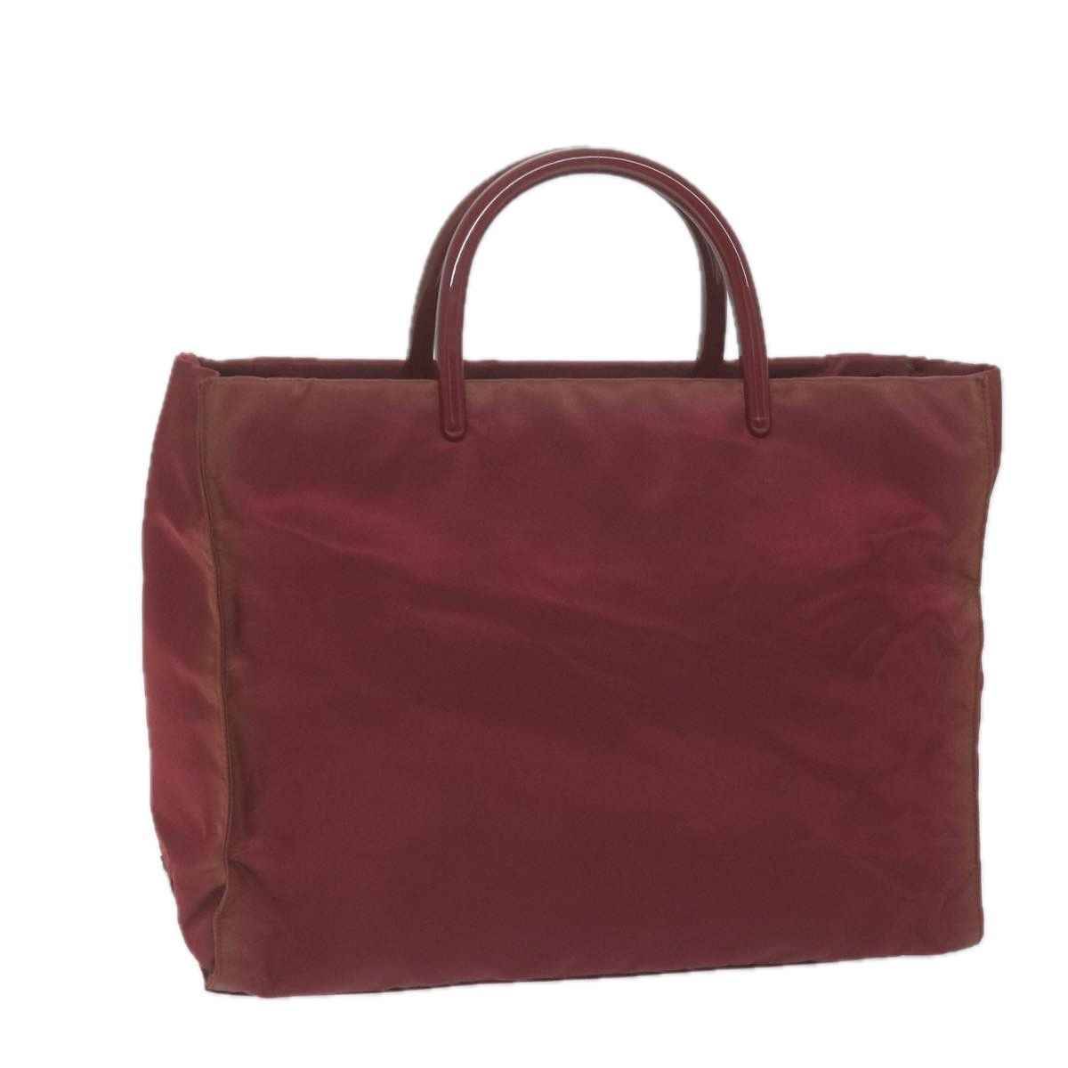 Prada Tessuto Burgundy Synthetic Handbag (Pre-Owned) Size ONE SIZE - 4 Thumbnail