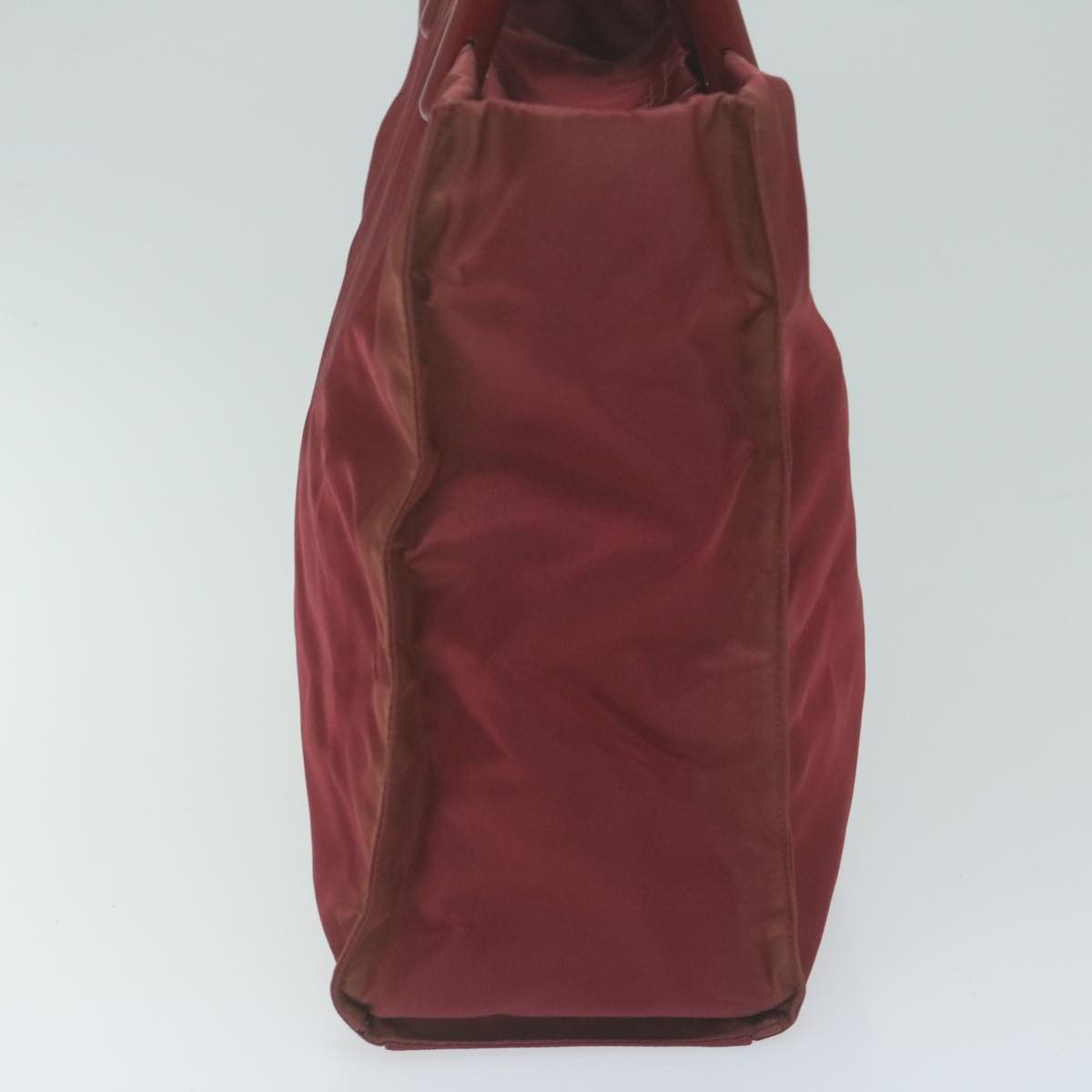 Prada Tessuto Burgundy Synthetic Handbag (Pre-Owned) Size ONE SIZE - 10 Thumbnail
