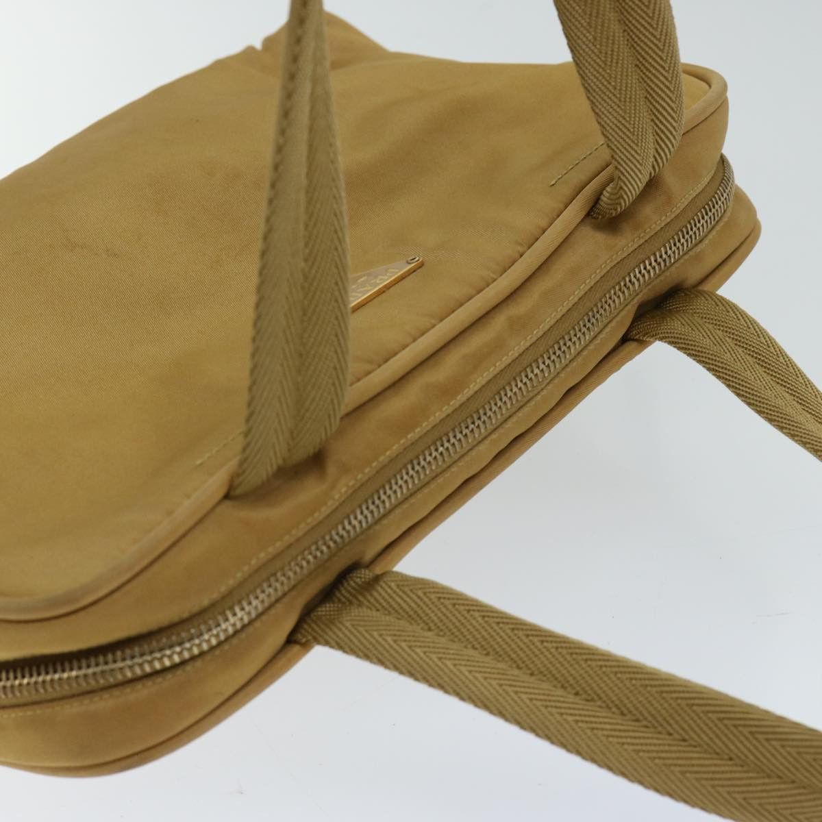 Prada Tessuto Beige Canvas Handbag (Pre-Owned) Size ONE SIZE - 4 Thumbnail