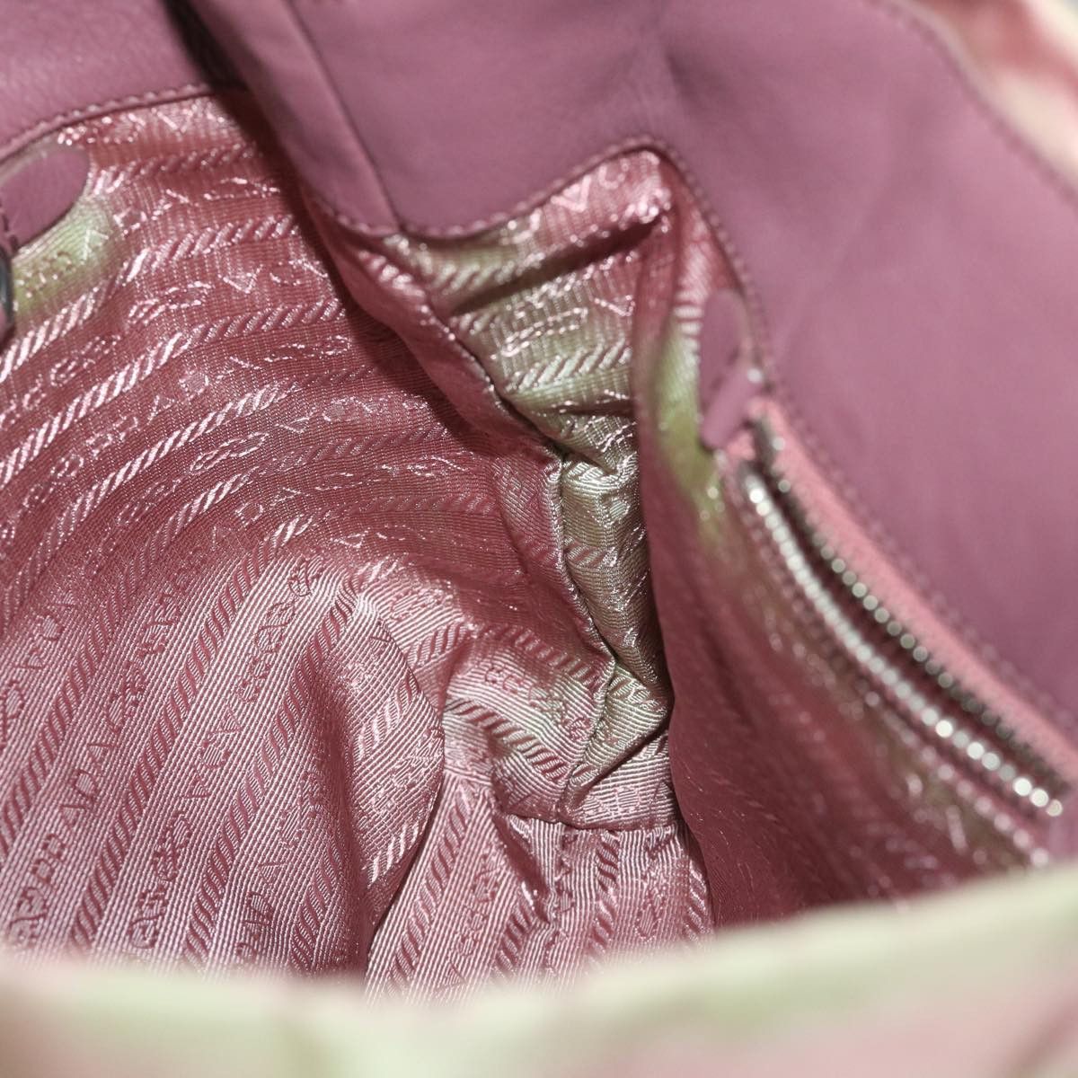 Prada Tessuto Pink Synthetic Handbag (Pre-Owned) Size ONE SIZE - 20 Thumbnail