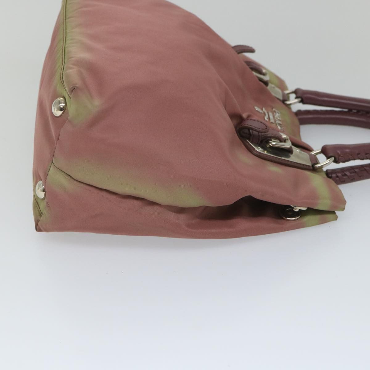 Prada Tessuto Pink Synthetic Handbag (Pre-Owned) Size ONE SIZE - 10 Thumbnail