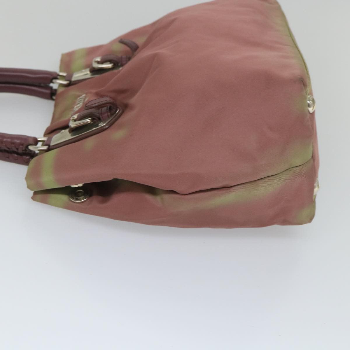 Prada Tessuto Pink Synthetic Handbag (Pre-Owned) Size ONE SIZE - 11 Thumbnail