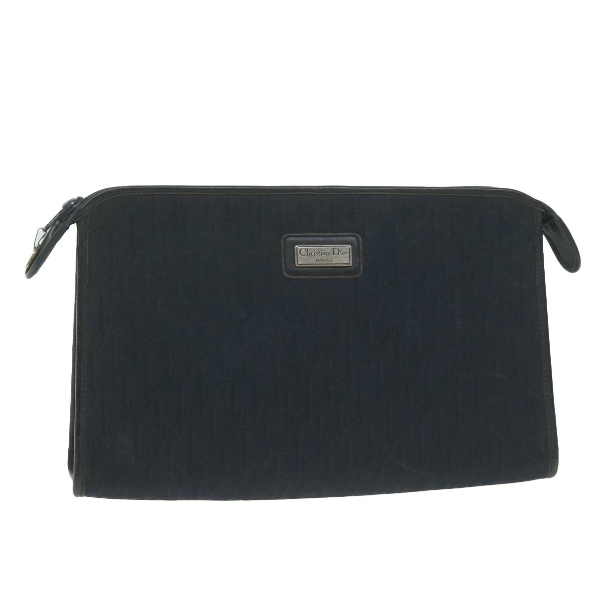 Dior Navy Canvas Clutch Bag (Pre-Owned) Size ONE SIZE - 11 Thumbnail