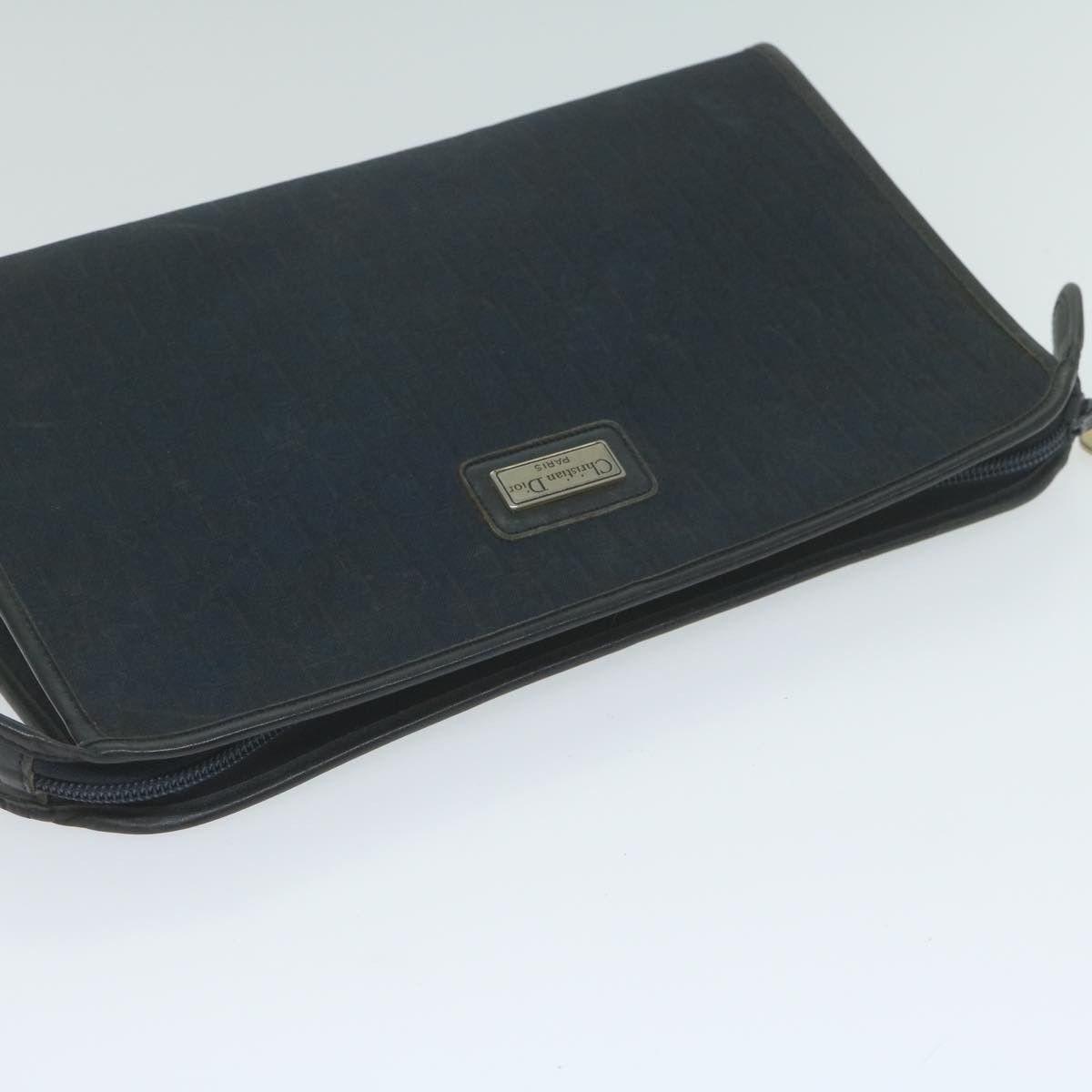 Dior Navy Canvas Clutch Bag (Pre-Owned) Size ONE SIZE - 4 Thumbnail