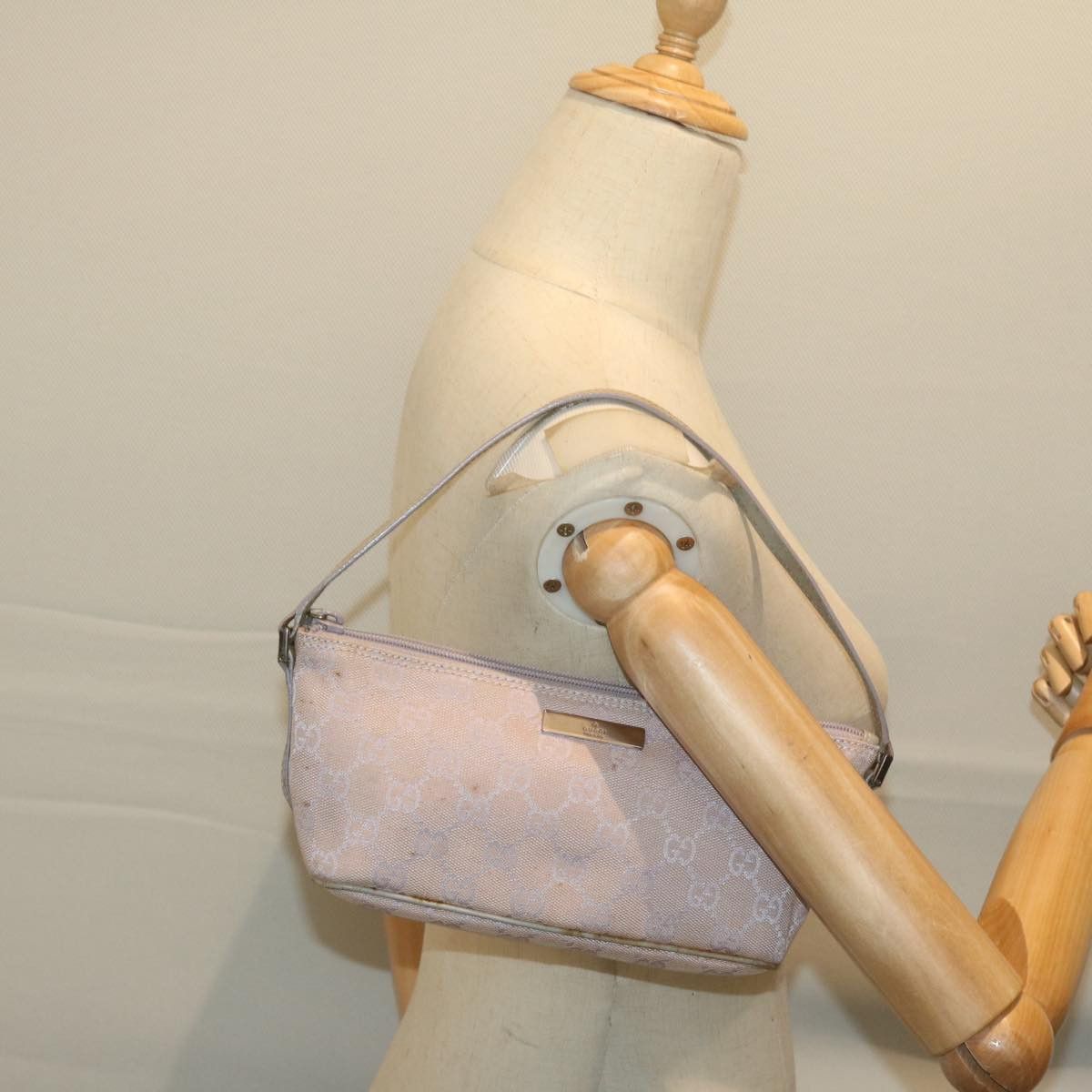Gucci Gg Canvas Purple Canvas Handbag (Pre-Owned) Size ONE SIZE - 7 Thumbnail